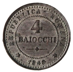  4 Baiocchi 1849; Mi; Mont. 70