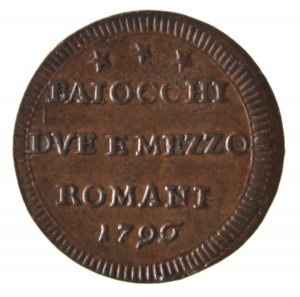 Baiocchi 2 1/2  1796, CU; gr: ... 