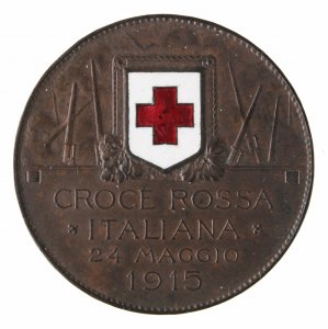 15 cent 1915 Croce Rossa, CU; ... 