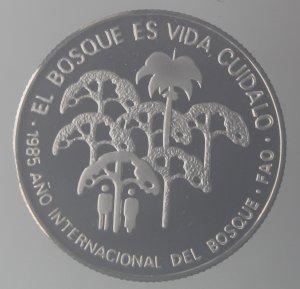 5 pesos 1985; AG 999 Gr: 12  ... 