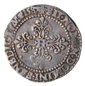Mezzo franco 1587; AG; GR. ... 