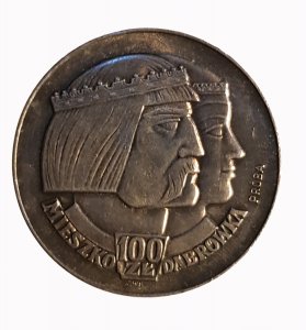 100 Zloty 1966 Proba; AG, Gr.:20.3 ... 