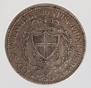 50 centesimi 1830 Torino (P); AG; ... 
