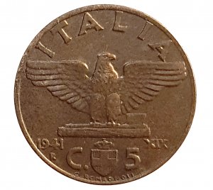  5 cent. 1941 XIX; CU; Mont. ... 