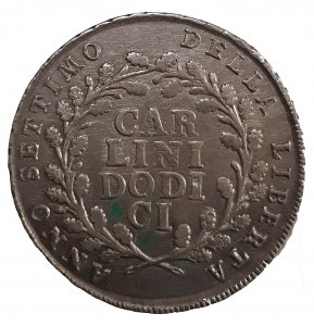 12 Carlini 1799 A.VII; AG; Mont. ... 