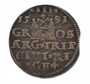  3 Grossi 1591; AG; Gr. 2.3