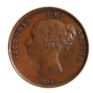 Penny 1854; Cu;  KM. 739