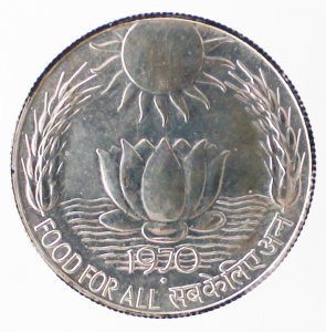 10 Rupie 1970; AG; KM. 186