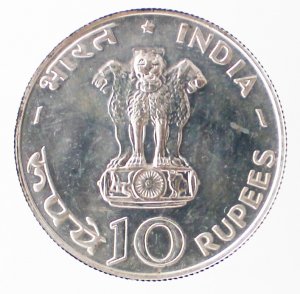 10 Rupie 1970; AG; KM. 186