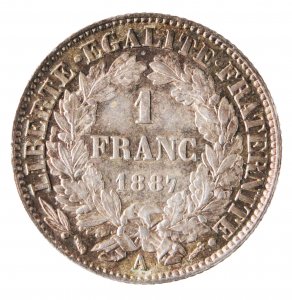1 Franco 1887 ; AG; Gad. 465