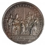 Medaglia 1755 la Vergine assunta tra i ... 