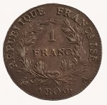  1 Franco 1806 Parigi; AG; Gad. 444