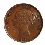 Penny 1854; Cu;  ... 